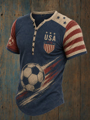 Men's USA Football Printed T-shirt