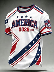 Men's USA Football Printed Waffle T-Shirt