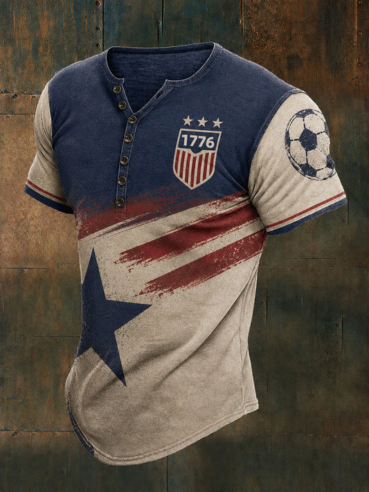 Men's USA Football Printed T-shirt