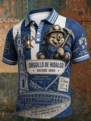 Men's Mexico Football Lover Tuzos Art Printed Casual Tops