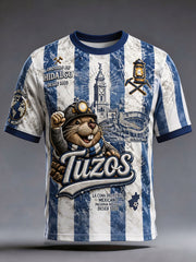 Men's Mexico Football Lover Tuzos Art Printed T-shirt