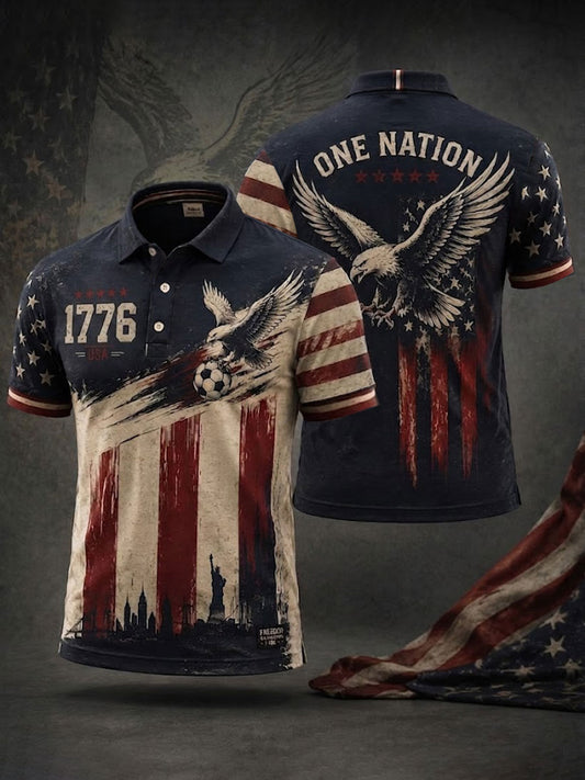 Men's USA Football Printed Shirt