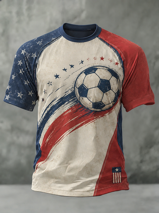 Men's USA Football Printed T-Shirt