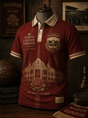 Men's Highbury Proud North London Football Lover Printed Casual Tops