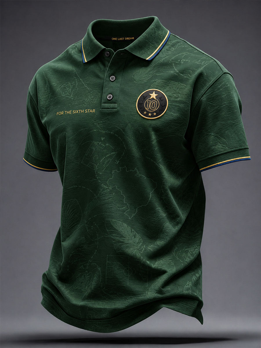 Men's Brazil Football Lover 10 Art Printed Casual Tops