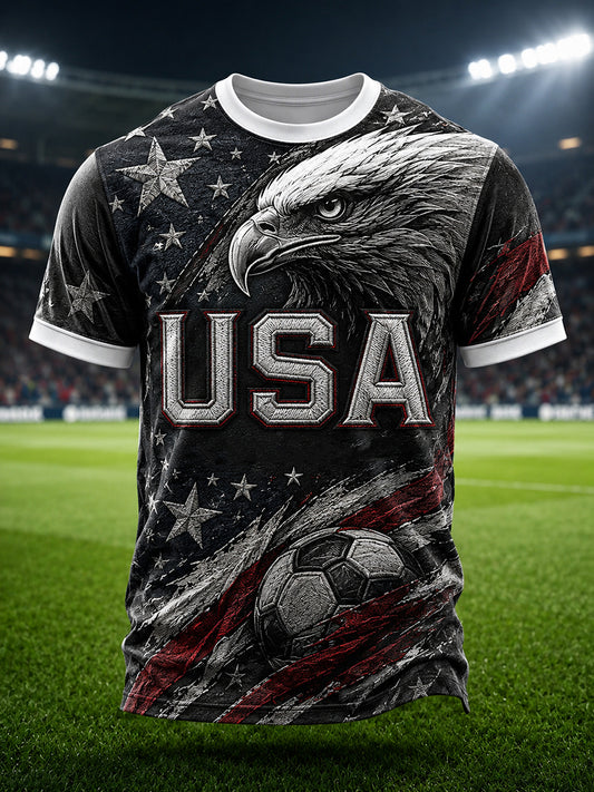 Men's USA Soccer Fan Print T-shirt