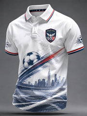 Men's USA Football Print Casual Top