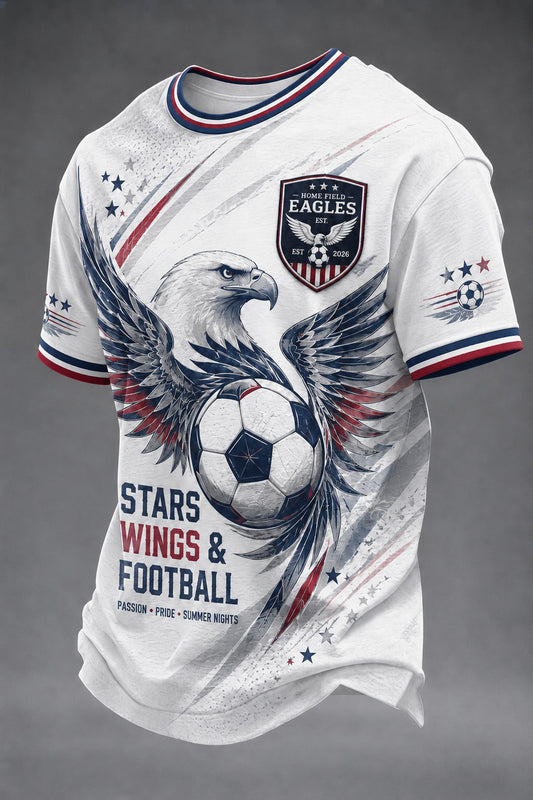 Men's USA Football Printed T-shirt