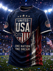 Men's Gift For Soccer Fans Print Casual Tee