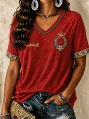 Women's 2026 Morocco Football T-Shirts