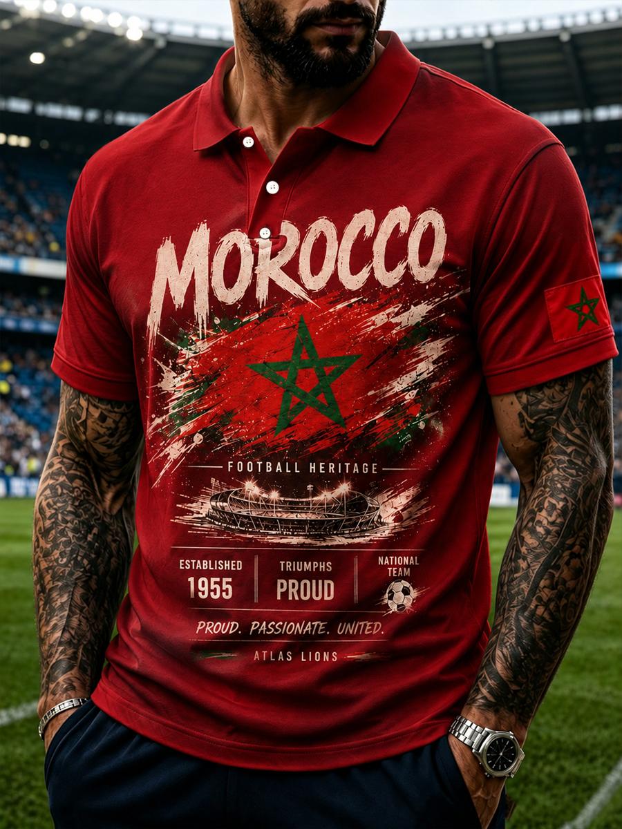 Men's MOROCCO Printed polo shirt