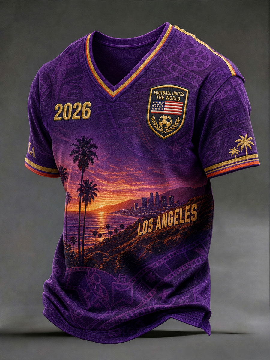 Men's American Football 2026 V-Neck T-Shirts