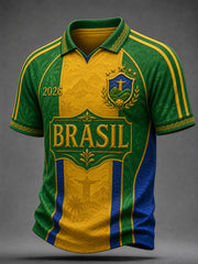 Men's Gift For Soccer Fans Print Casual Polo