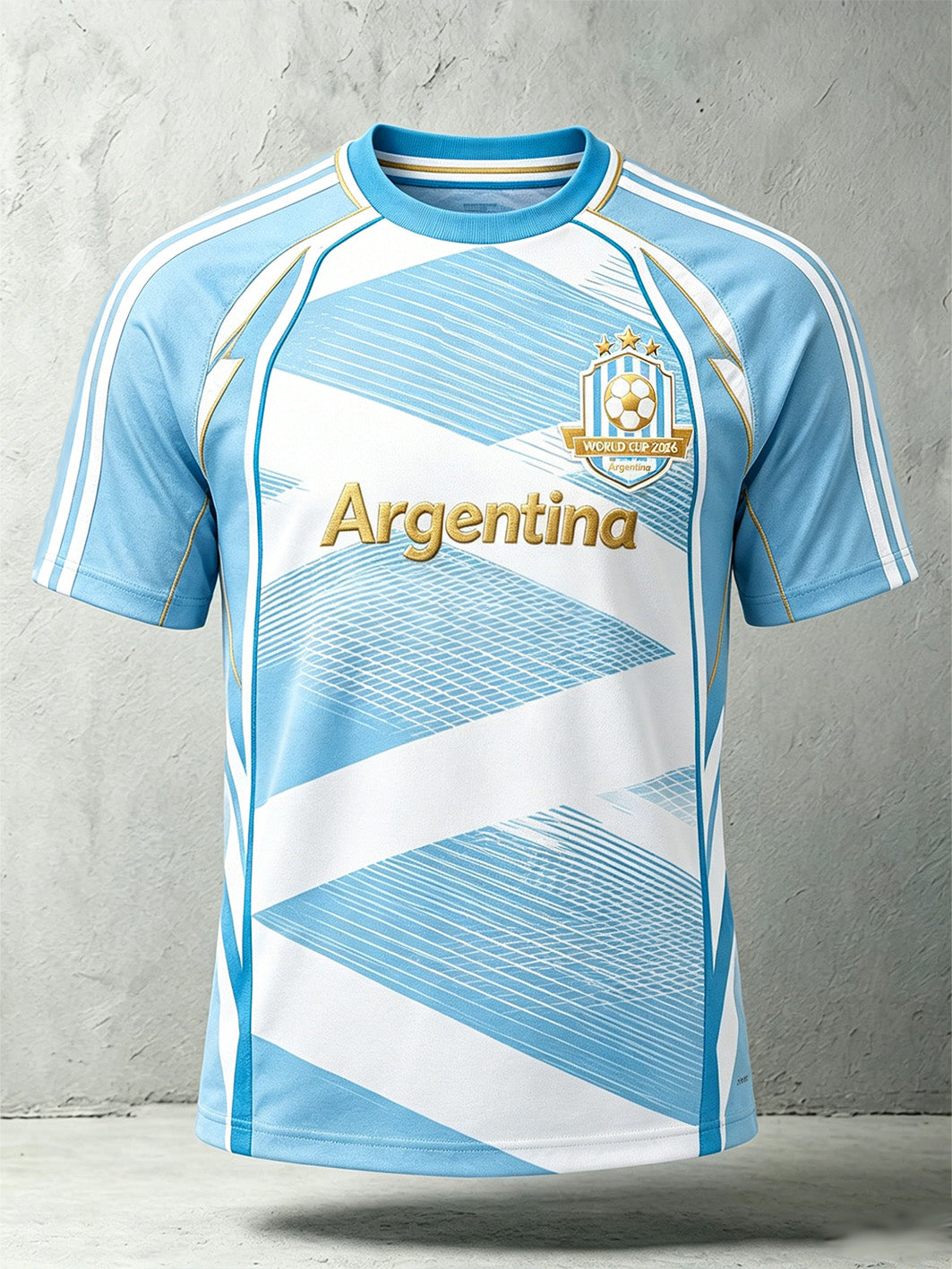 Men's popular football team cheering casual short sleeve T-shirt
