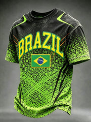Men's Brazil Football Fan Essential Short Sleeve T-Shirt