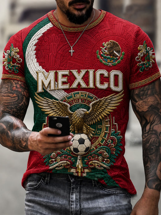 Men's Gift For Football Fans Print Casual Tee