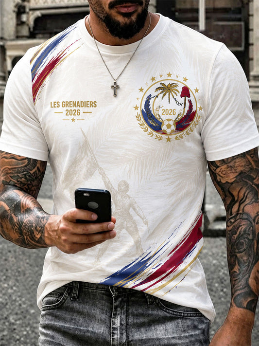 Men's 2026 Haiti Football Casual T-shirt