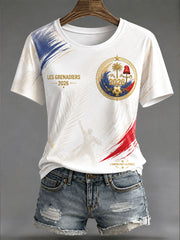Women's 2026 Haiti Football Casual T-shirt