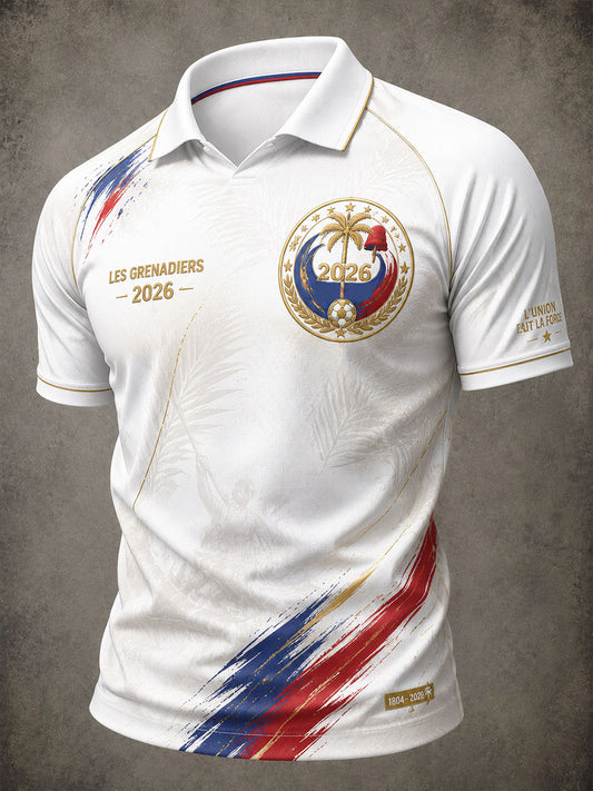 Men's 2026 Haiti Football Casual T-shirt