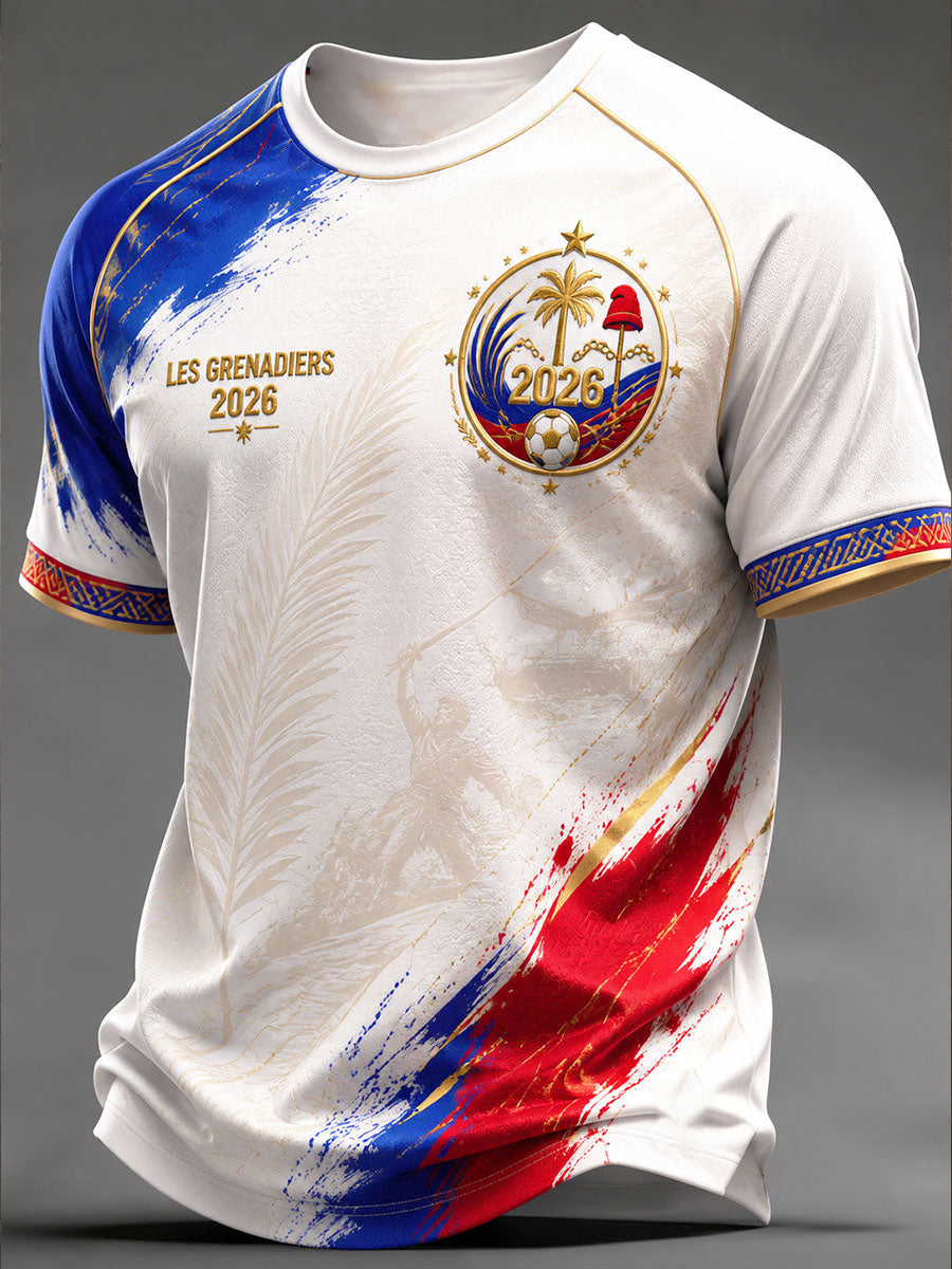 Men's 2026 Haiti Football Casual T-shirt