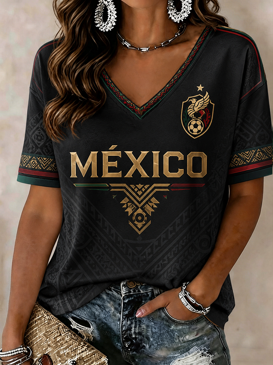 Women's Mexico Printed short-sleeved T-shirt
