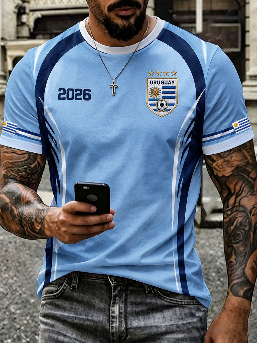 Men's Uruguay Soccer T-Shirts