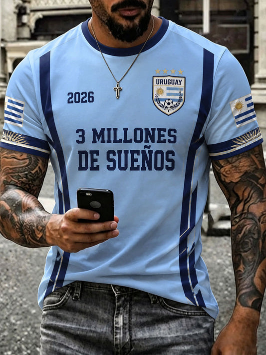Men's Uruguay Soccer T-Shirts
