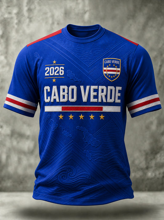 Men's Gift For Football Fans Print Casual Short Sleeve O-Neck T-shirt