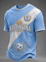 Men's Gift For Football Fans Print Casual Tee