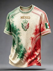 Men's Mexico Pride Art Printed T-shirt