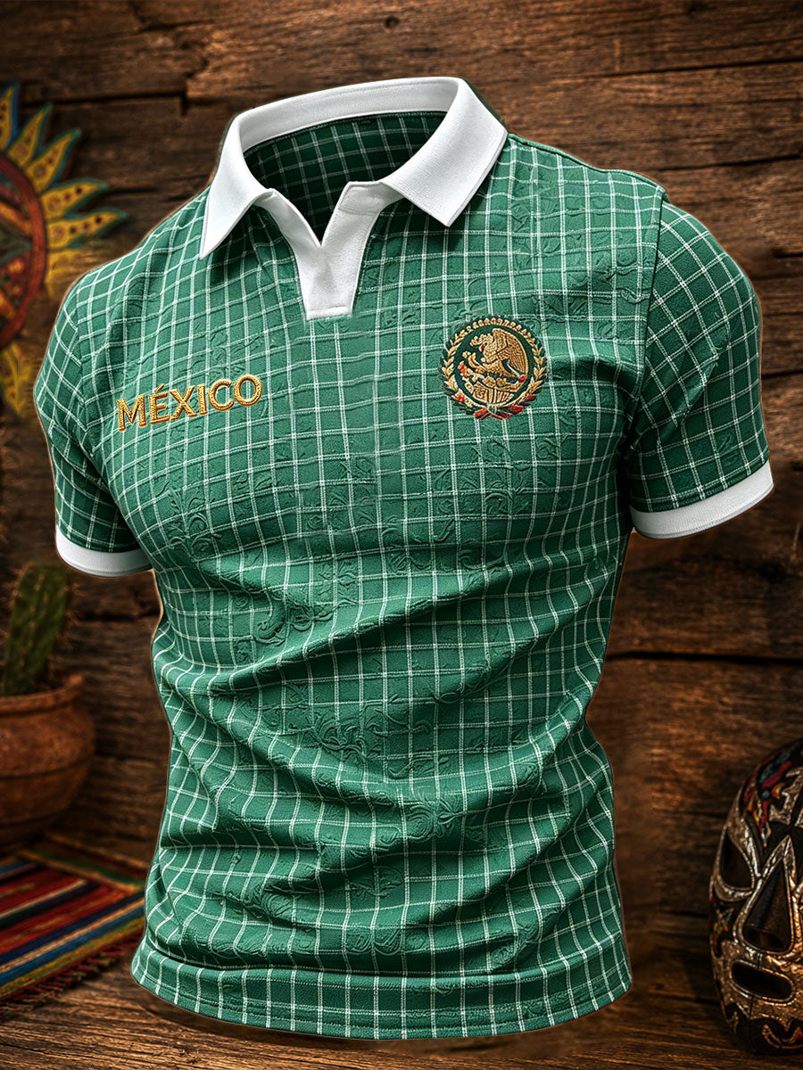 Men's Mexico Pride Art Printed Casual Tops