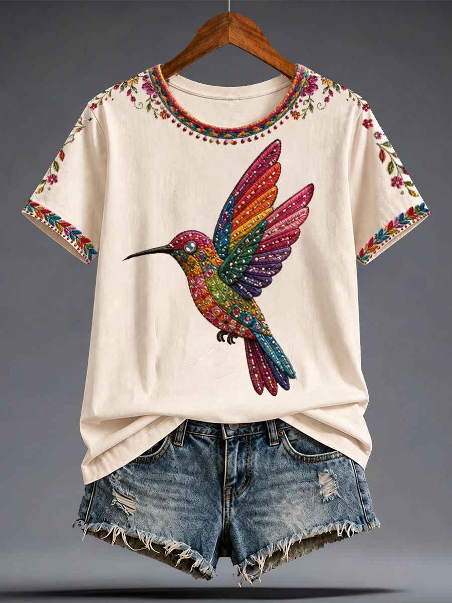 Women's Mexico Guelaguetza Lele Doll Art Printed T-shirt