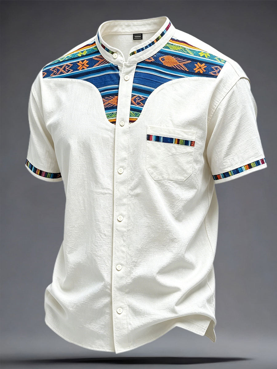 Men's Guelaguetza Mexico Art Printed Shirt