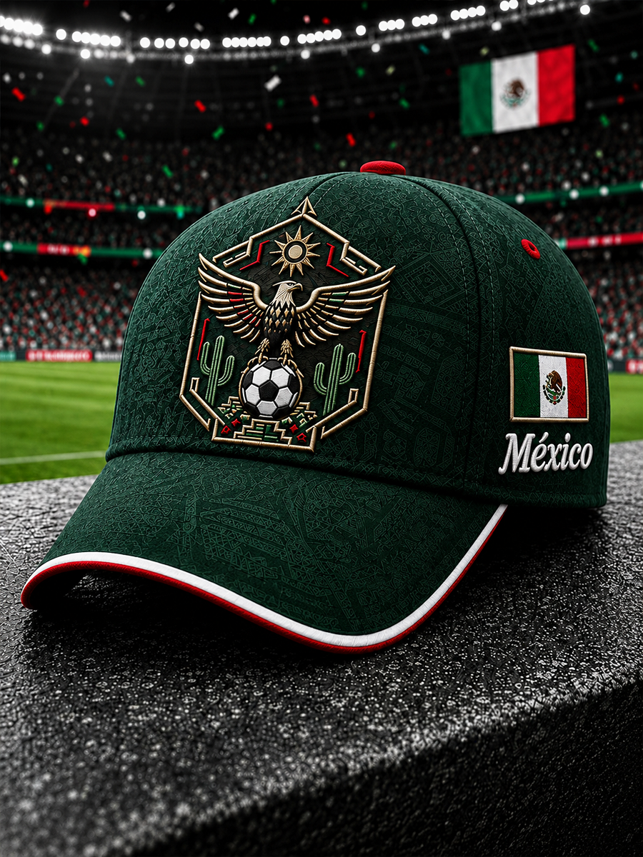 Unisex Mexican Soccer Print Hat