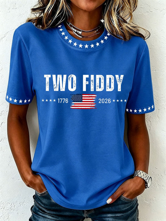 Women's Two Fiddy Print T-Shirt