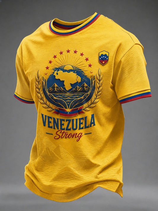 Men's Venezuela Strong Printed T-shirt