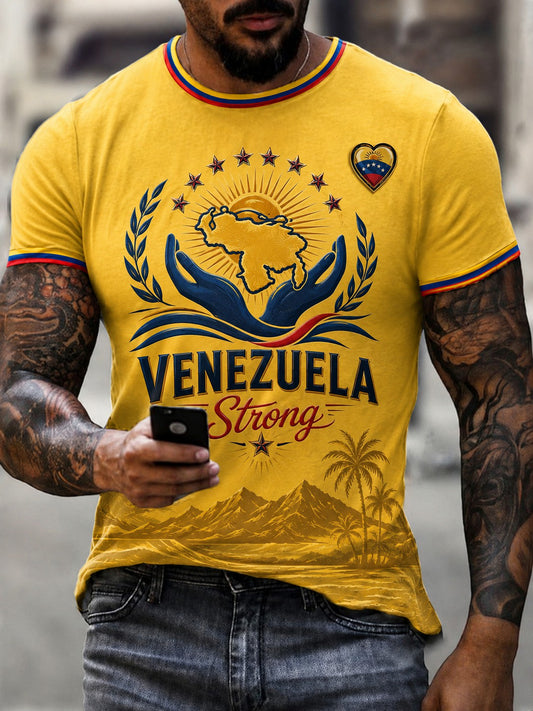 Men's Venezuela Strong Printed T-shirt