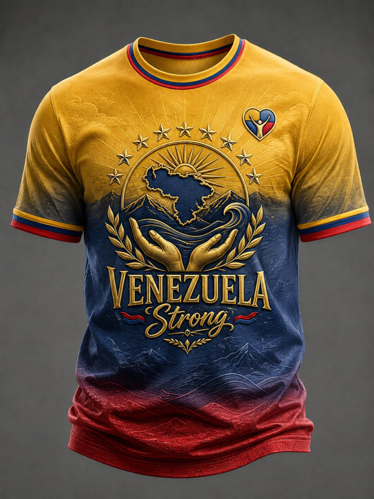 Men's Venezuela Strong Printed T-shirt
