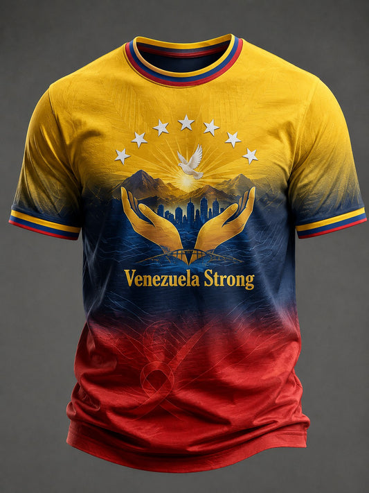 Men's Venezuela Strong Printed T-shirt