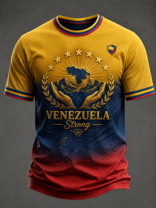 Men's Venezuela Strong Printed T-shirt