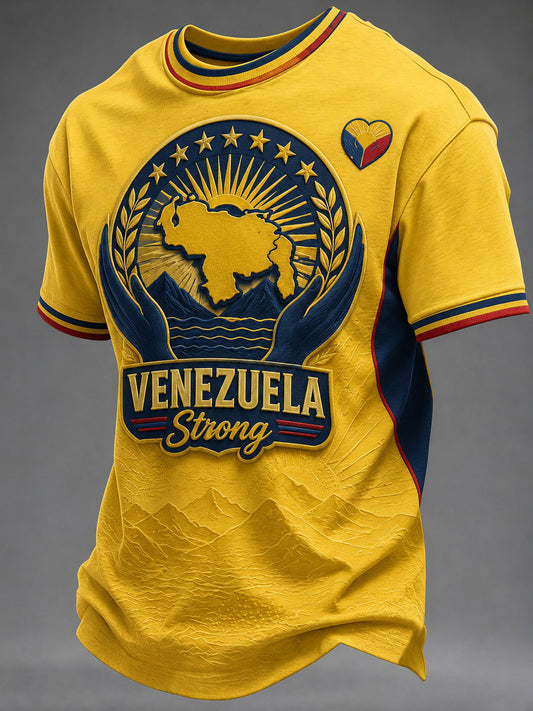 Men's Venezuela Strong Printed T-shirt