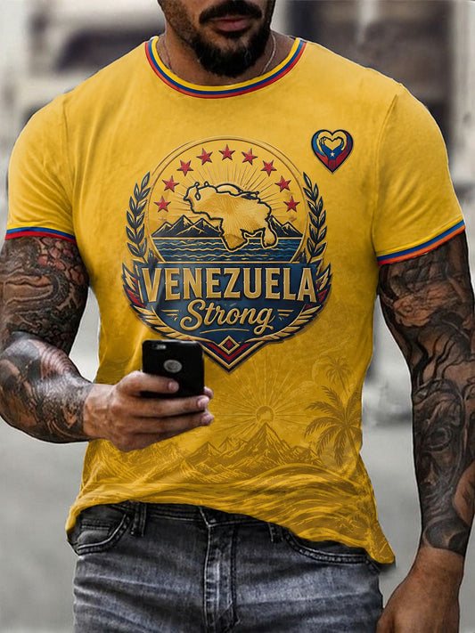 Men's Venezuela Strong Printed T-shirt