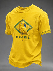 Men's Brasil Print Casual Tee
