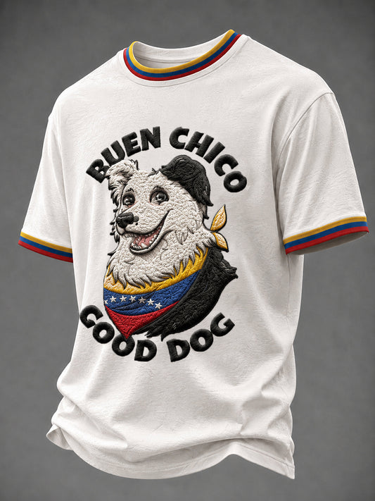 Men's Venezuela Hero Dog Tsunami Patriotic Dog Lover T-Shirt