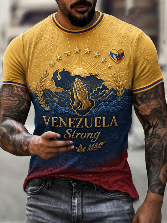 Men's Venezuela Strong Printed T-shirt