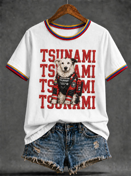 Women's Venezuela Hero Dog Tsunami Patriotic Dog Lover T-Shirt