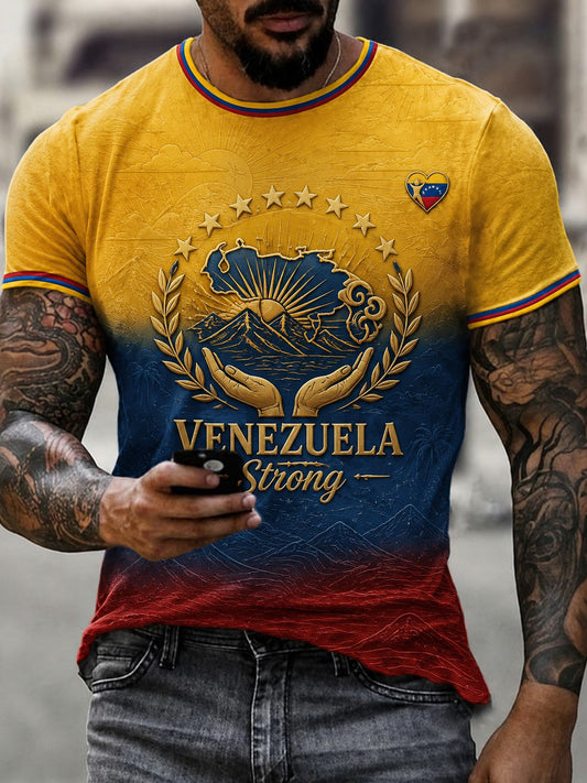 Men's Venezuela Strong Printed T-shirt