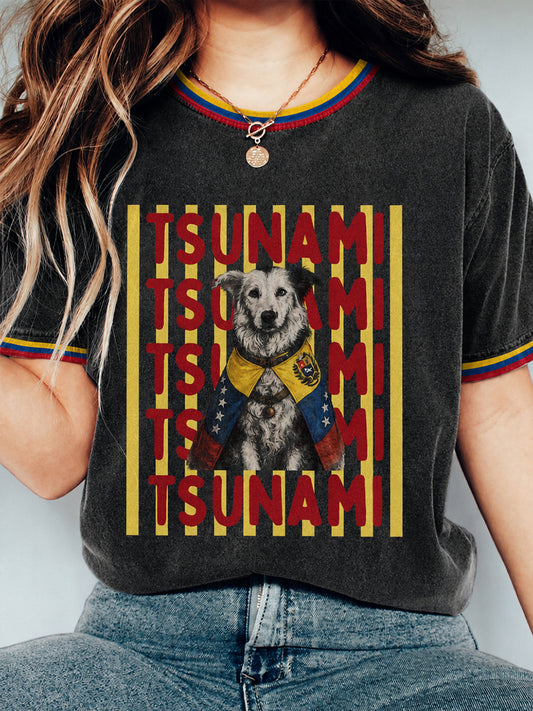 Women's Venezuela Hero Dog Tsunami Patriotic Dog Lover T-Shirt