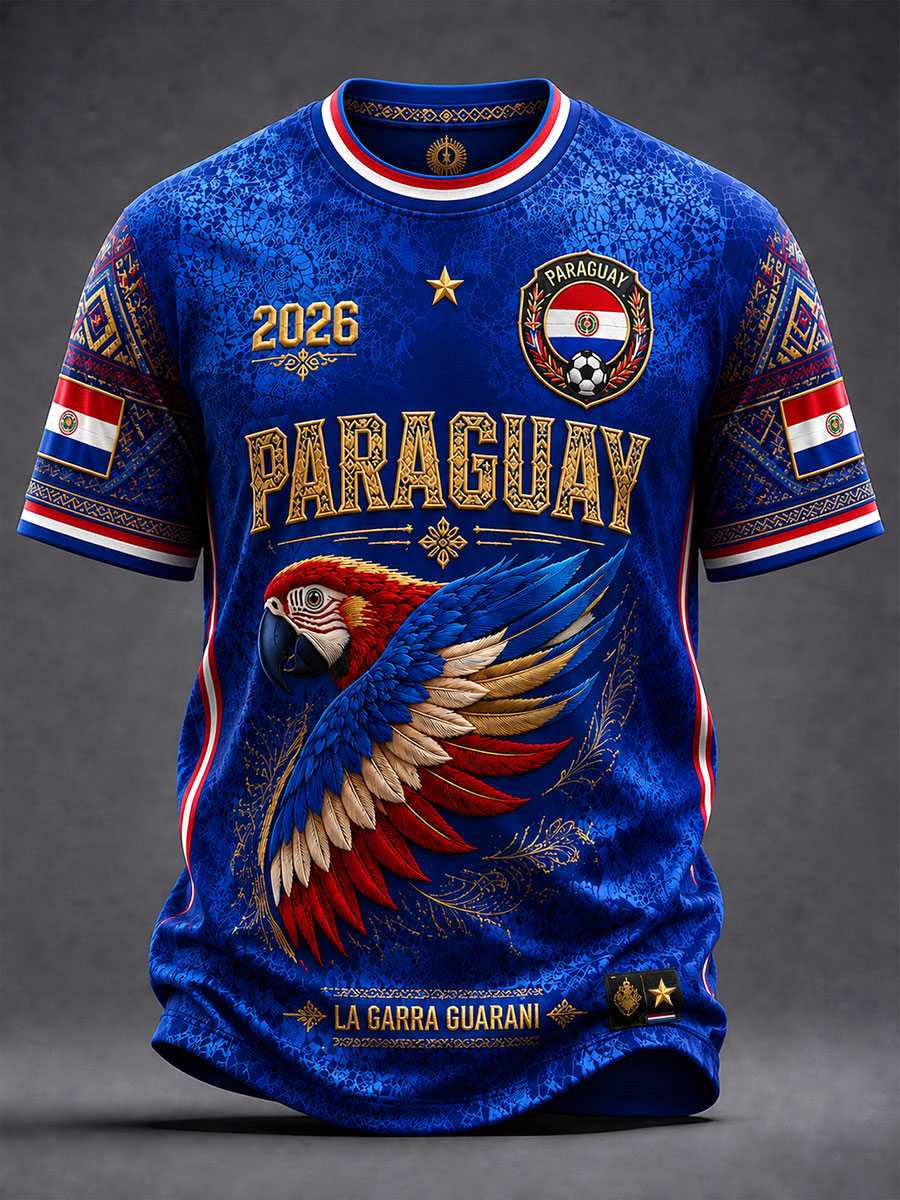 Men's 2026 Paraguay Soccer T-Shirts
