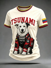 Women's Venezuela Hero Dog Tsunami Patriotic Dog Lover T-Shirt